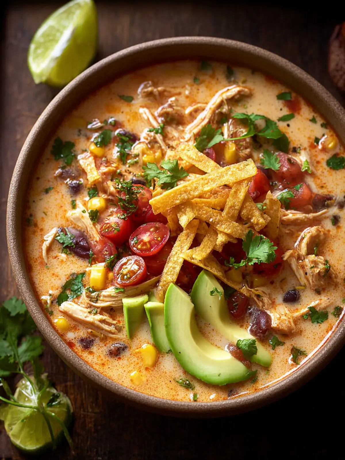 Creamy Chicken Tortilla Soup First Image