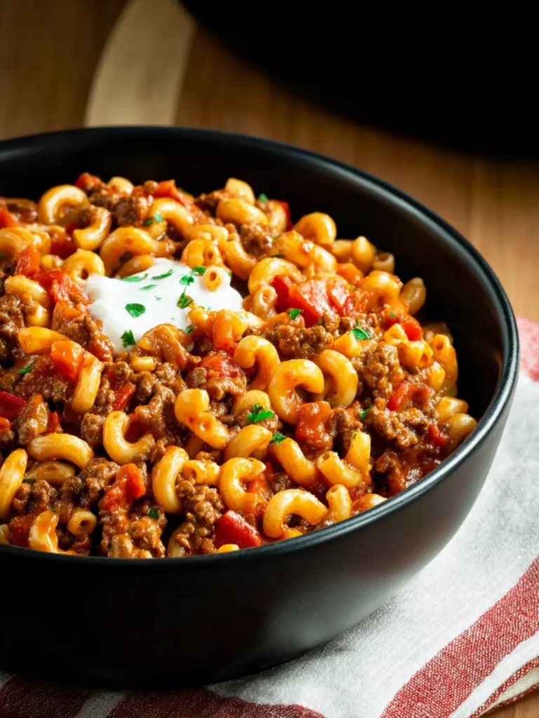 Better-than-Mom’s Hamburger Goulash First Image