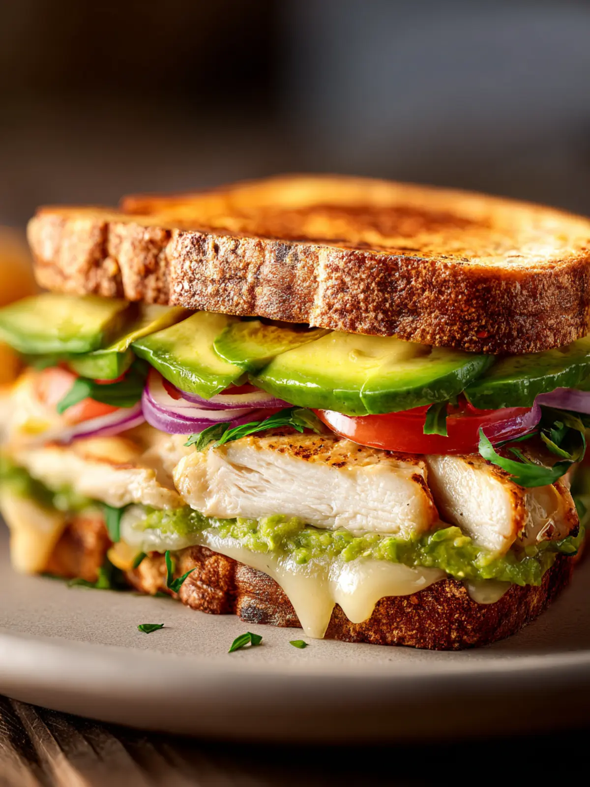 Delightful Chicken Avocado Melt Sandwich Recipe First Image