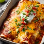 Easy Cheesy Beef Enchiladas with a Quick Canned Sauce First Image