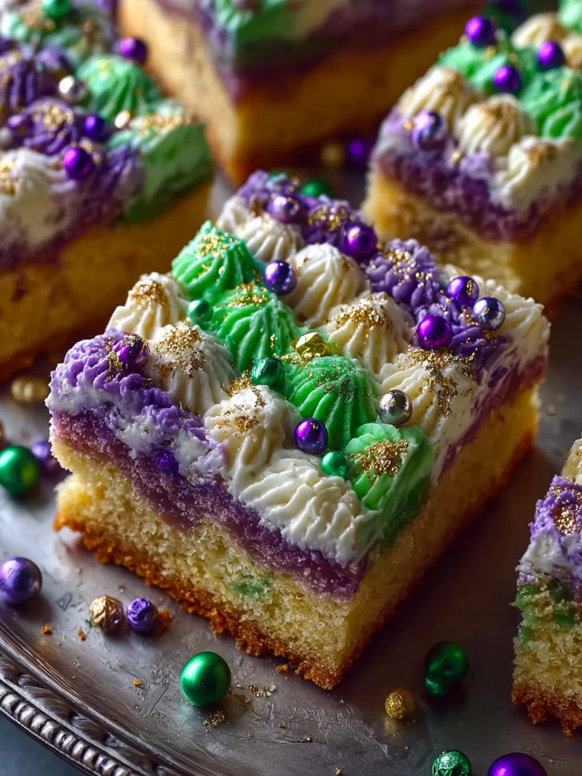 Mardi Gras King Cake Bars – Easy, Festive Sweet Treats First Image