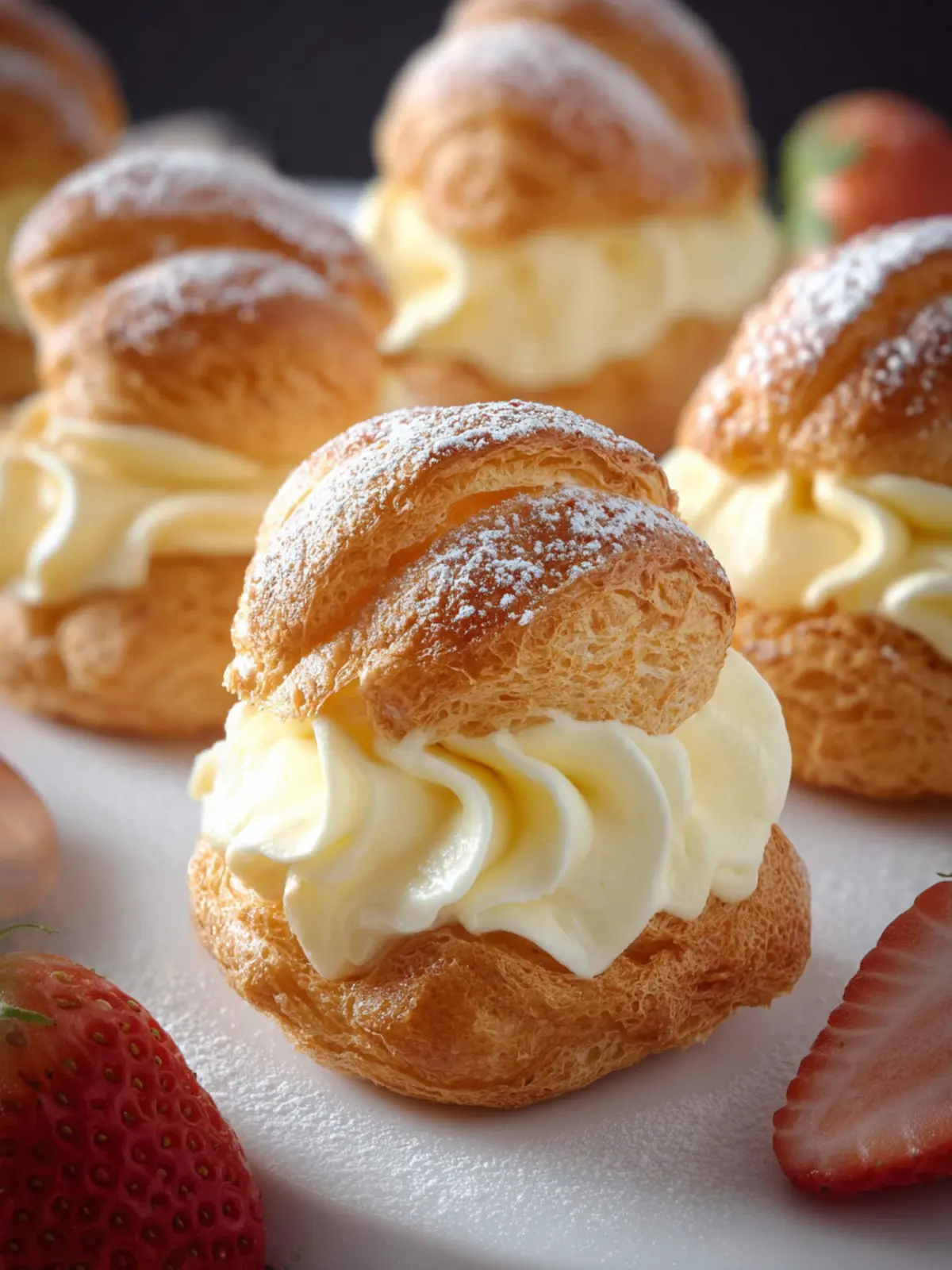 Cream Puffs with Custard Filling First Image