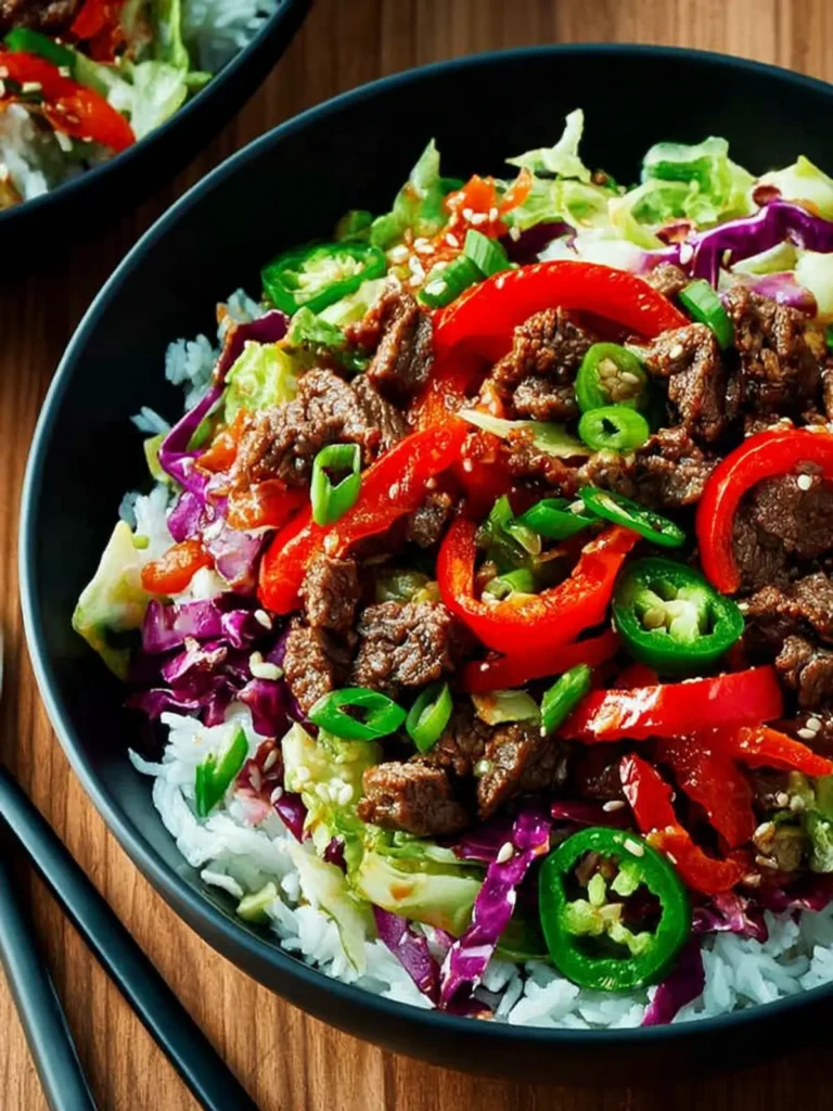 Sriracha Beef Cabbage Bowl First Image