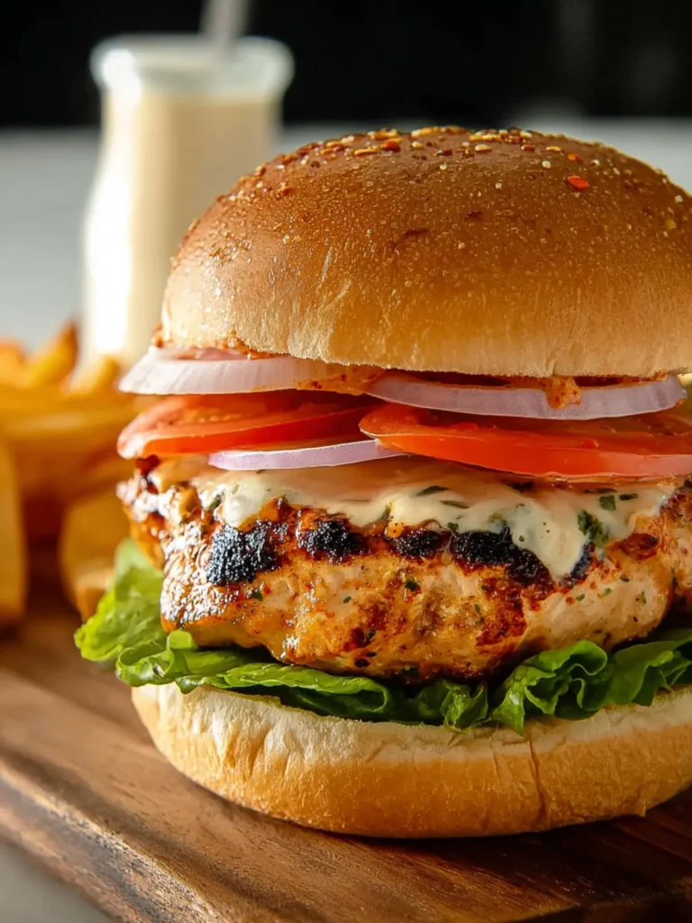 Savory Chipotle Chicken Burger Recipe - Easy & Delicious First Image