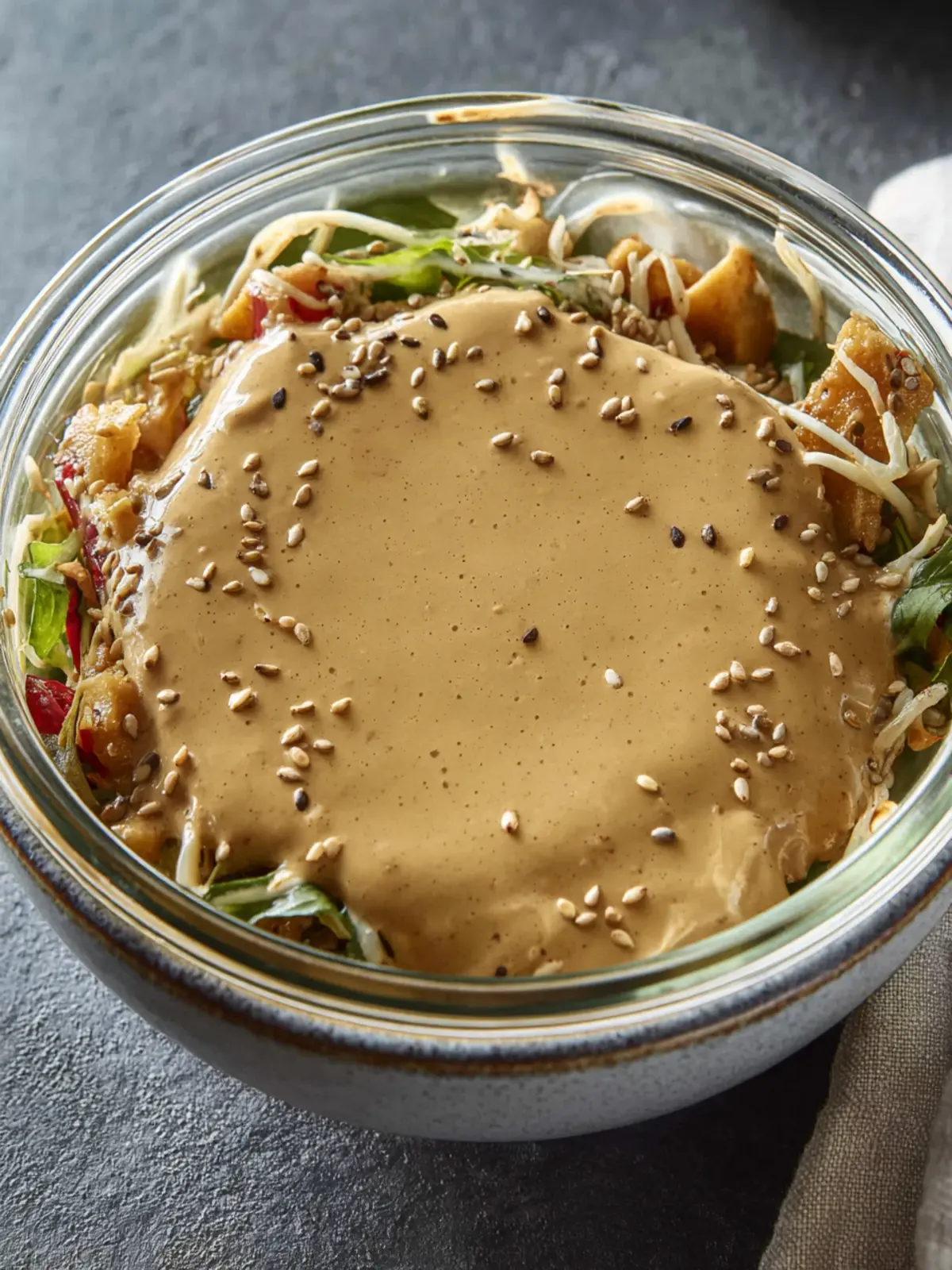Creamy Peanut Lime Dressing with Ginger & Sesame First Image