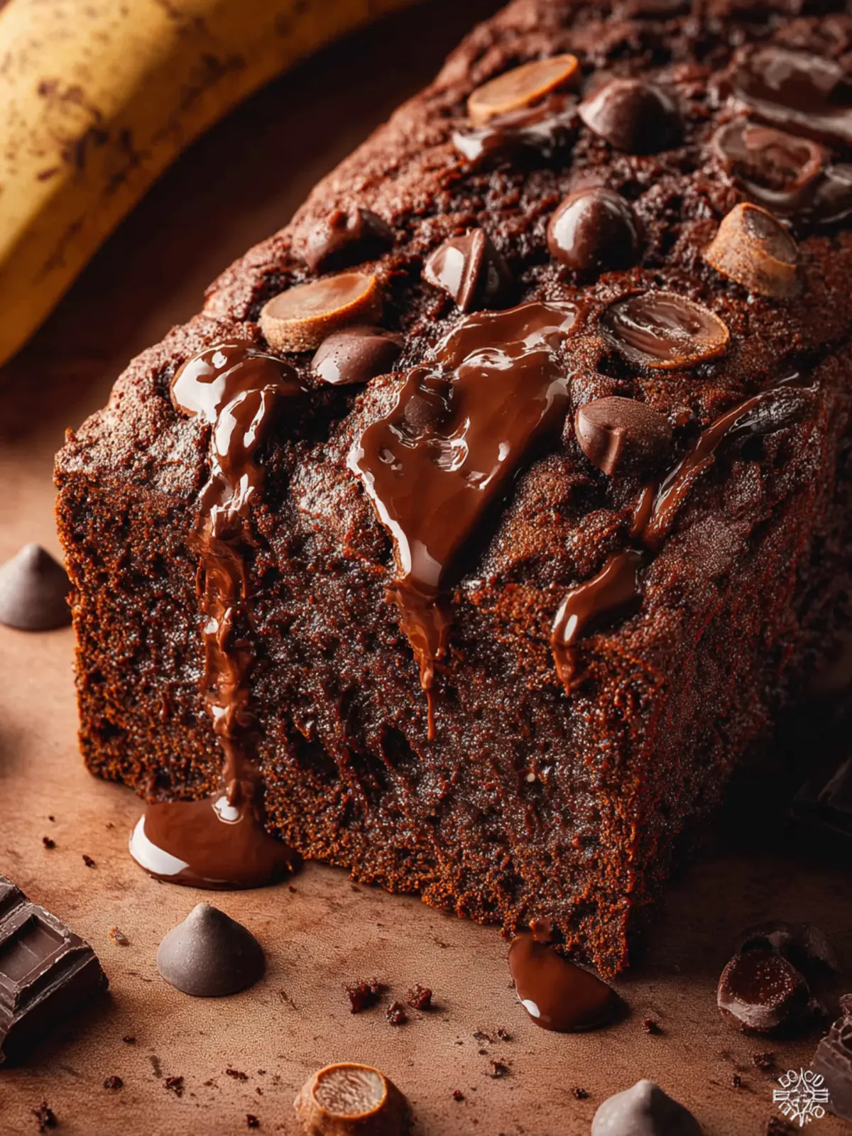 Triple Chocolate Banana Bread First Image