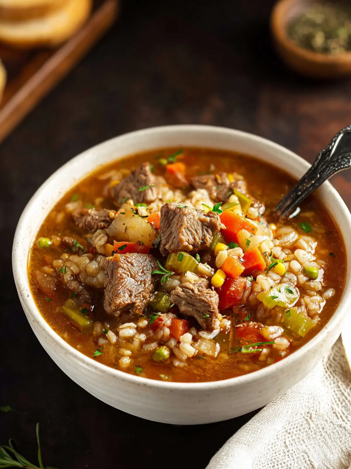 Beef Barley Soup First Image
