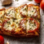 Garlic Butter Tomato Cheese Bread First Image