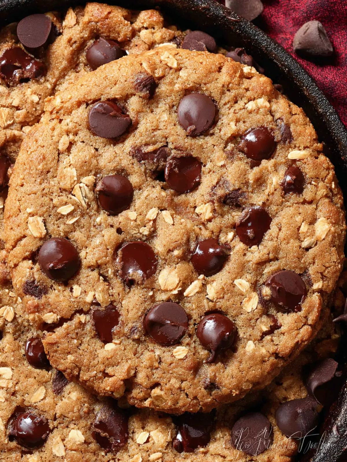 Mini Oatmeal Chocolate Chip Skillet Cookie First Image