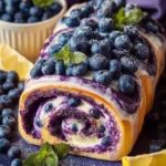 Blueberry Cream Cheese Roll Bake First Image