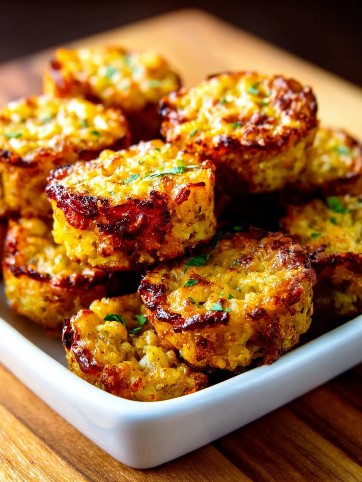 Cheesy Baked Cauliflower Tots First Image
