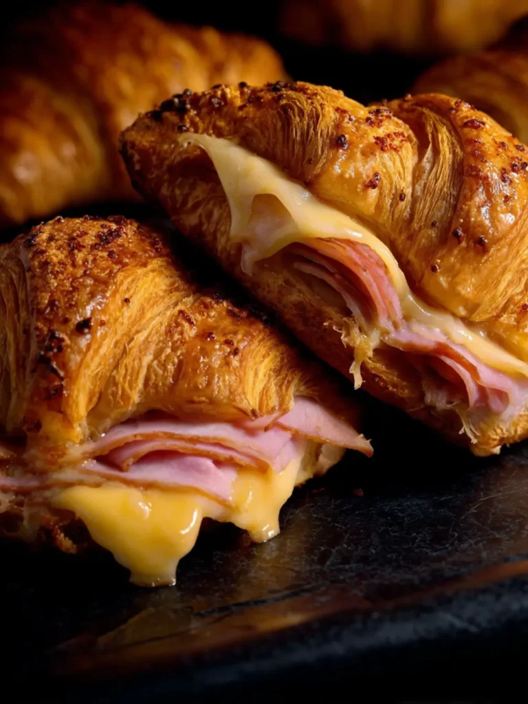 Ham and Cheese Croissants First Image
