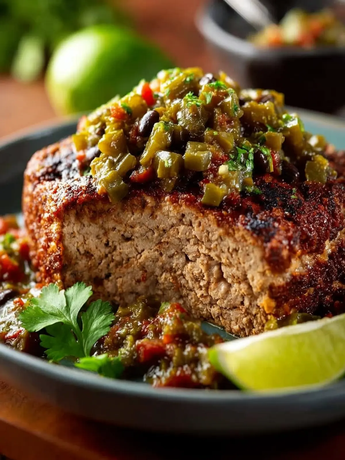 Healthy Mexican Turkey-Oatmeal Meatloaf (Gluten-free) First Image