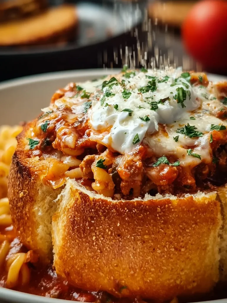 Lasagna Soup Bread Bowl First Image