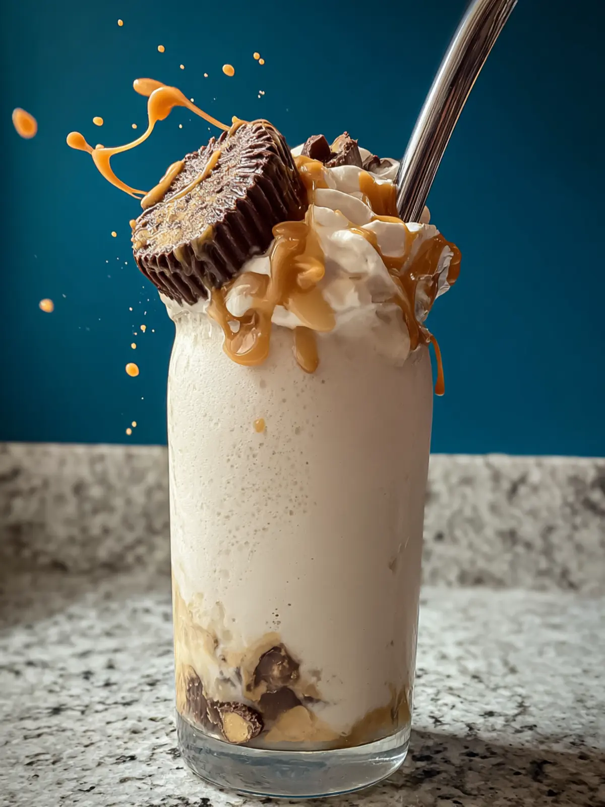 Ninja Slushi Vanilla Protein Milkshake with Peanut Butter Cups First Image