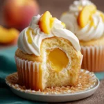 Peach Cream Cheese Cupcakes First Image