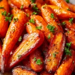 Roasted Honey Glazed Carrots First Image