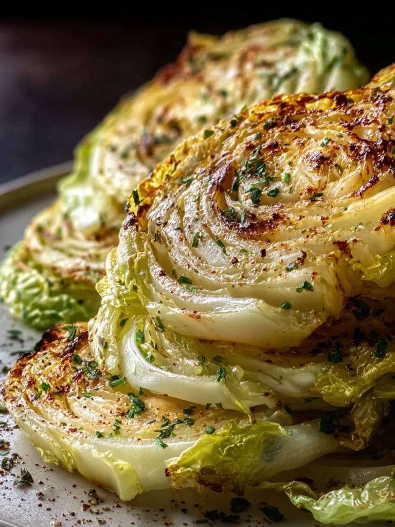 Savory Garlic Butter Cabbage Steaks First Image