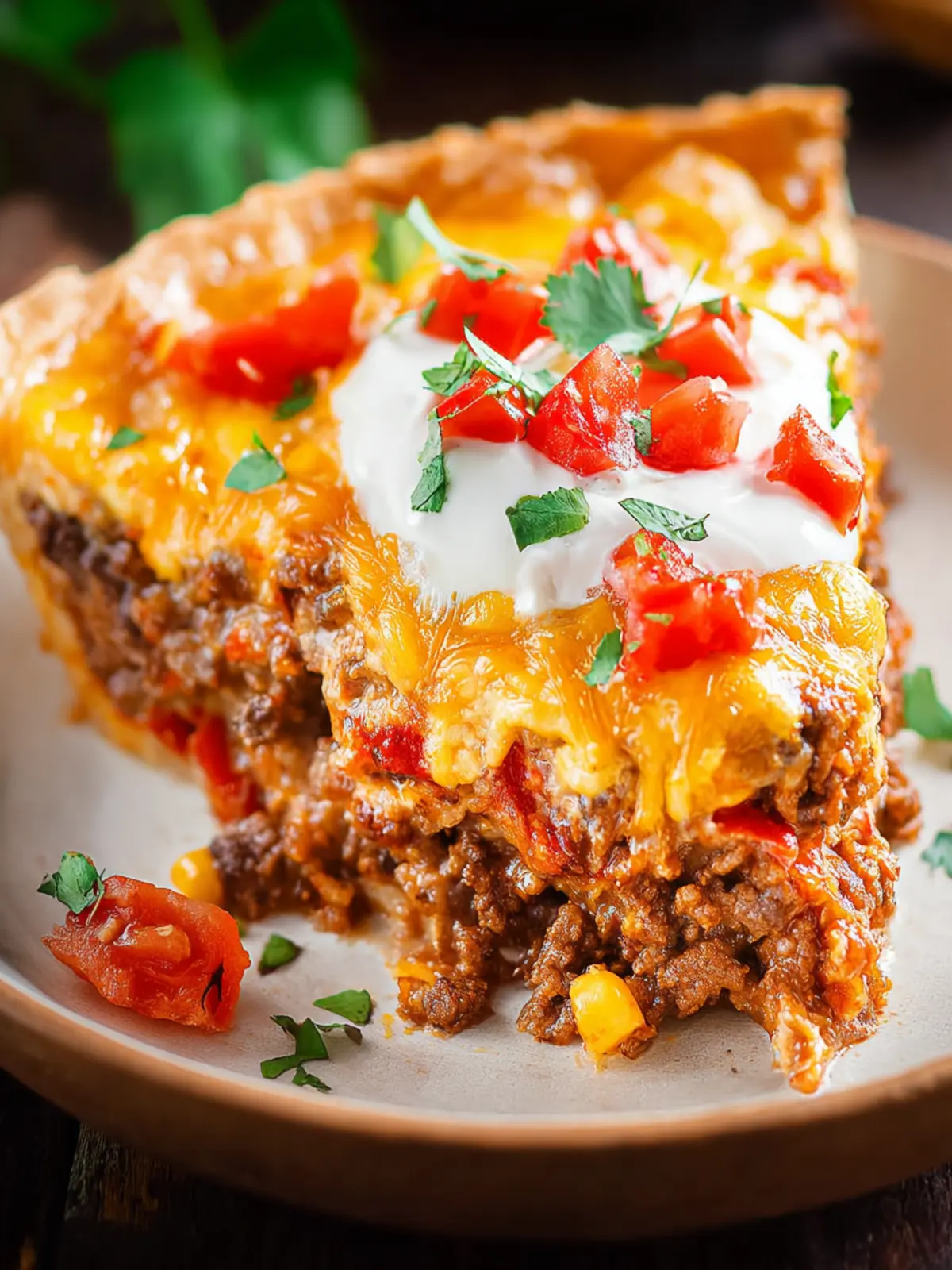 Cheesy Beef Taco Pie First Image