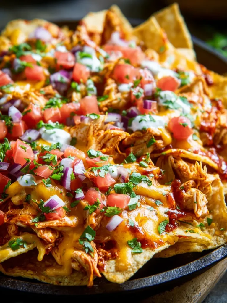 Loaded Chicken Enchilada Nachos First Image