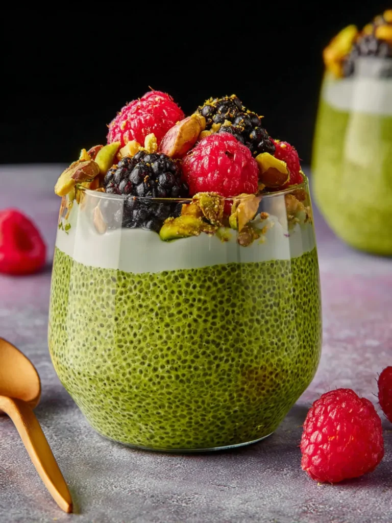 Matcha Pistachio Chia Pudding First Image