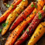 honey garlic roasted carrots First Image